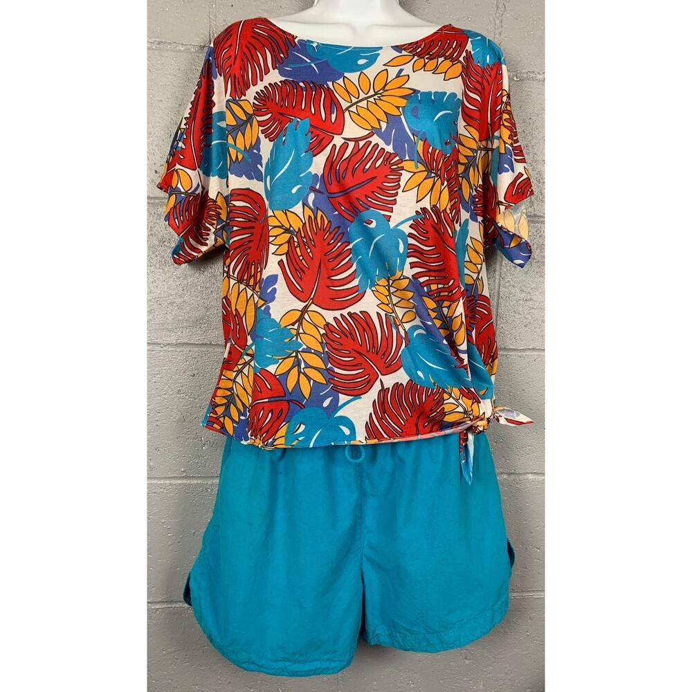 Vintage Vera Neumann Tropical Print Top, 80s Hawaiian Side Tie, M/L - Picture 10 of 10